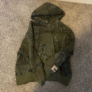 Nike Olive Patterned Hoodie